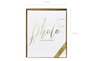 Partydeco Fotoalbum Precious moments 20 x 24.5 cm, Weiss/Gold