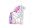 Partydeco Pinata Einhorn, 24.5 x 34 x 9 cm, Pink/Weiss, 1 Stück