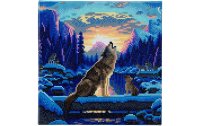CRAFT Buddy Bastelset Crystal Art Kit Howling Wolves 30 x...