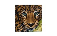 CRAFT Buddy Bastelset Crystal Art Kit Leopard 30 x 30 cm