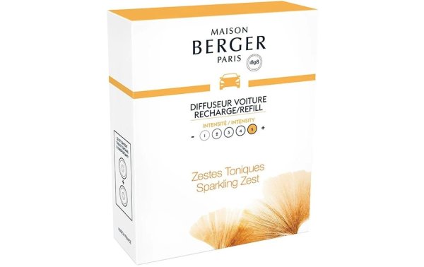 Maison Berger Autodiffusor Refill Energy Zestes Toniques 2 Stück