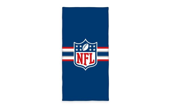 Herding Duschtuch NFL 75 x 150 cm, Blau/Grau/Rot