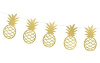 Partydeco Girlande Ananas 150 x 13 cm, Gold