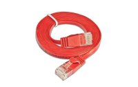 SLIM Slimpatchkabel Cat 6, UTP, 0.15 m, Rot