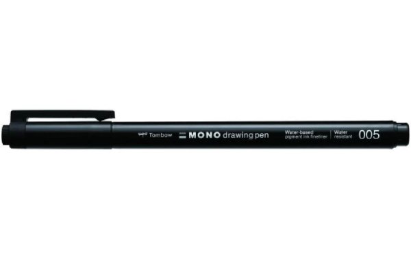 Tombow Fineliner MONO drawing pen 0.2 mm, Schwarz