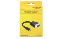 Delock Adapterkabel Micro-HDMI – VGA Schwarz
