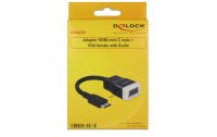 Delock Adapterkabel Mini-C-HDMI – VGA mit Audio