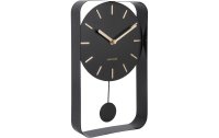 KARLSSON Wanduhr Pendulum Charm Small 20 x 32 cm, Schwarz