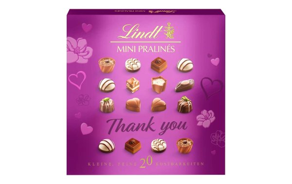 Lindt Schokolade Mini Pralinés Thank you 100 g