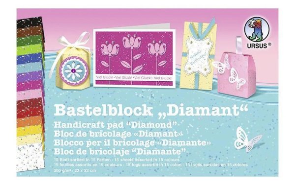 URSUS Designpapier Diamant 300 g/m² 23 x 33 cm