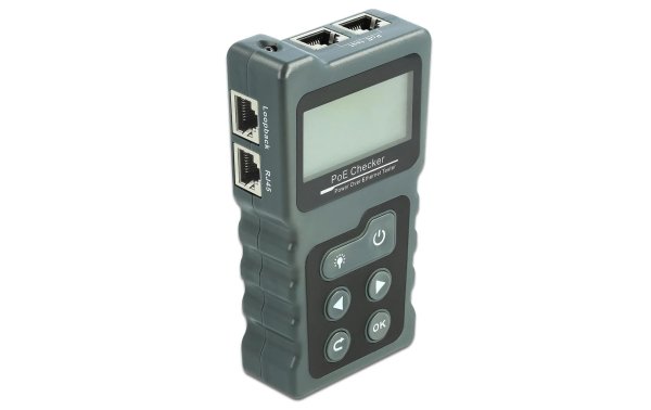 Delock Netzwerktester Netzwerk RJ45 / PoE / DC