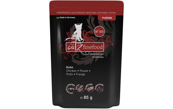 catz finefood Nassfutter Purrrr No.103 Huhn, 85 g