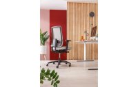 Dauphin Bürostuhl ID 7056 mit Netzrücken, Schwarz/Pink