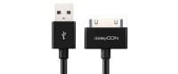 deleyCON USB 2.0-Kabel  USB A - Apple Dock 30-Pin 2 m