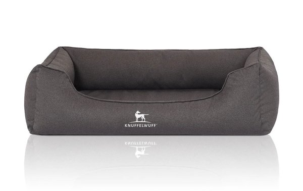 Knuffelwuff Hunde-Bett Leon Velour XXXL, 155 x 105 cm, Anthrazit