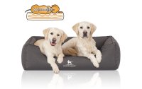 Knuffelwuff Hunde-Bett Leon Velour XXXL, 155 x 105 cm, Anthrazit