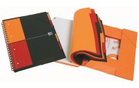 Oxford Notizheft International Organiserbook, A4 +, Liniert, Orange