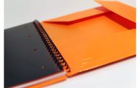 Oxford Notizheft International Organiserbook, A4 +, Liniert, Orange