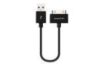 deleyCON USB 2.0-Kabel  USB A - Apple Dock 30-Pin 0.15 m