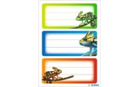 Herma Stickers Schuletiketten Gecko 9 Etiketten, 3 Blatt
