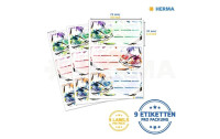 Herma Stickers Schuletiketten Chucks 9 Etiketten, 3 Blatt