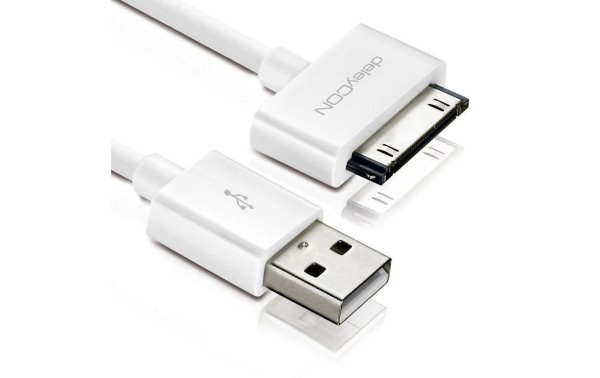 deleyCON USB 2.0-Kabel  USB A - Apple Dock 30-Pin 0.5 m