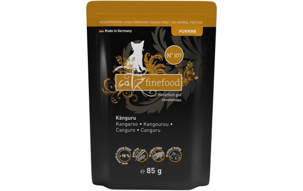 catz finefood Nassfutter Purrrr No.107 Känguru, 85 g