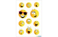 Herma Stickers Motivsticker Happy Face, 3 Blatt
