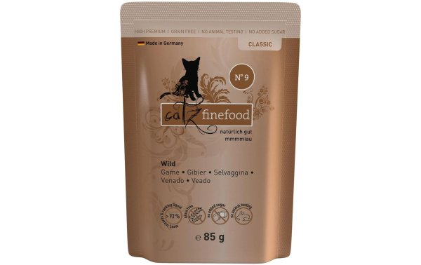 catz finefood Nassfutter No.09 Wild, 85 g