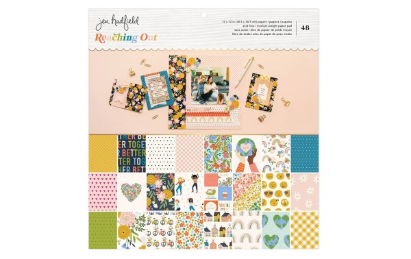 American Crafts Designpapier Reaching out 48 Blatt, 30.5 x 30.5 cm