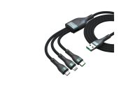 4smarts USB 2.0-Kabel USB A - Lightning/Micro-USB B/USB C...