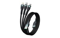 4smarts USB 2.0-Kabel USB A - Lightning/Micro-USB B/USB C 1.5 m