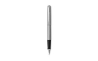 Parker Füllfederhalter DuoSet Jotter Edelstahl Medium (M), Schwarz