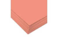 URSUS Tonzeichenpapier A4, 130 g/m², 100 Blatt, Koralle