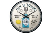 Nostalgic Art Wanduhr Gin & Tonic Served Here...