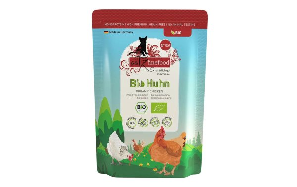 catz finefood Nassfutter Bio No.503 Huhn, 85 g