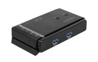 Delock USB-Switch USB3.0, 2 Port 2x2Matrix Umschalttasten