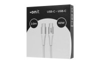 onit USB 3.0-Kabel USB C - USB C 2 m, Weiss