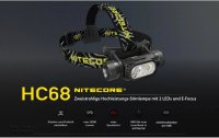 Nitecore Stirnlampe HC68 2000 Lumen – fokussierbar