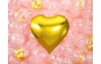Partydeco Folienballon Herz Gold