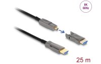 Delock Optisches Kabel 5 in 1 HDMI, 25 m, 8K 60 Hz, aktiv