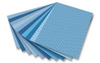 Folia Motivblock Basics  blau