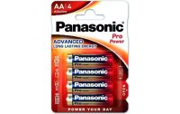 Panasonic Batterie Pro Power AA-Alkali 4 Stück