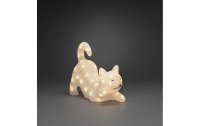 Konstsmide LED-Figur liegende Katze 28 cm, Klar