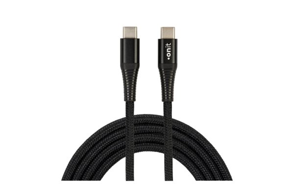 onit USB 3.0-Kabel USB C - USB C 2 m, Schwarz