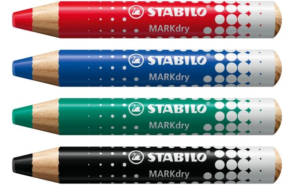 STABILO Whiteboard-Marker MARKdry 4er Etui