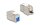 Delock Keystone-Modul RJ45 Cat.6A mit blauer Staubschutzkappe