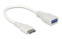 Delock USB-OTG-Kabel  Micro-USB B - USB A 0.2 m
