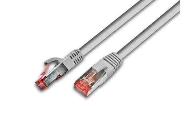 Wirewin Patchkabel  Cat 6, S/FTP, 0.25 m, Grau