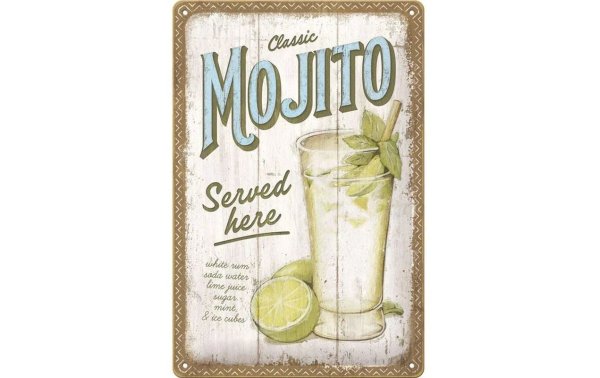 Nostalgic Art Schild Mojito 20 x 30 cm, Metall